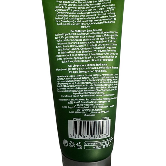 AHAVA Mineral Radiance Cleansing Gel NWT/SEALED 100ml - Picture 4 of 5
